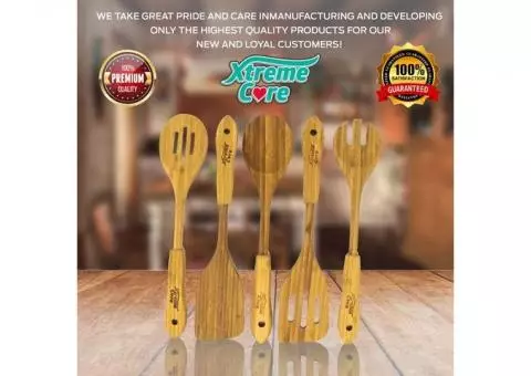 Bamboo Kitchen Utensils by Xtreme Care